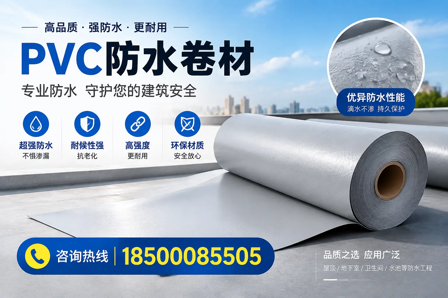 金昌地区pvc防水卷材的市场现状与发展趋势