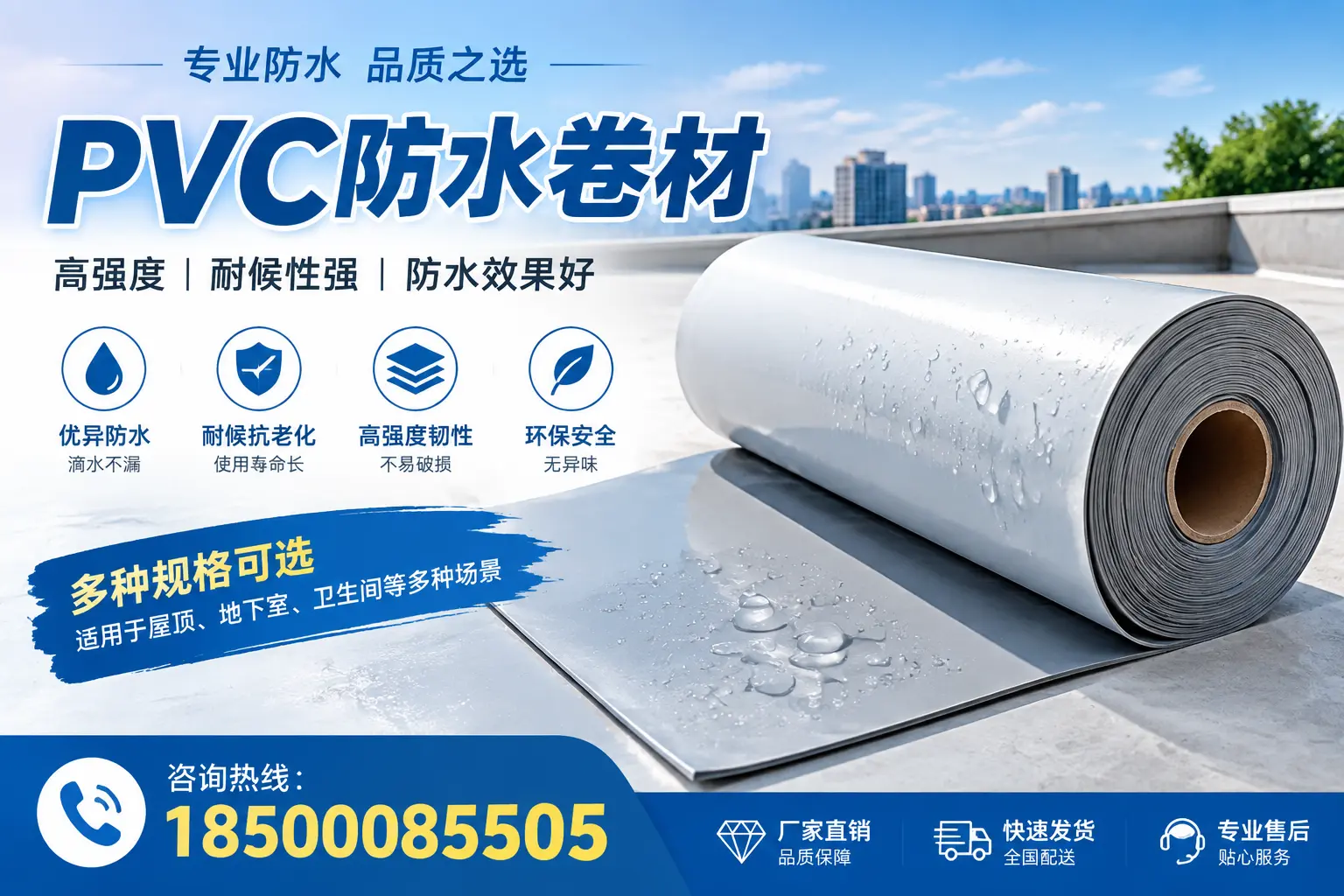 选用PVC防水卷材时需要避开的常见误区，特别是在金昌