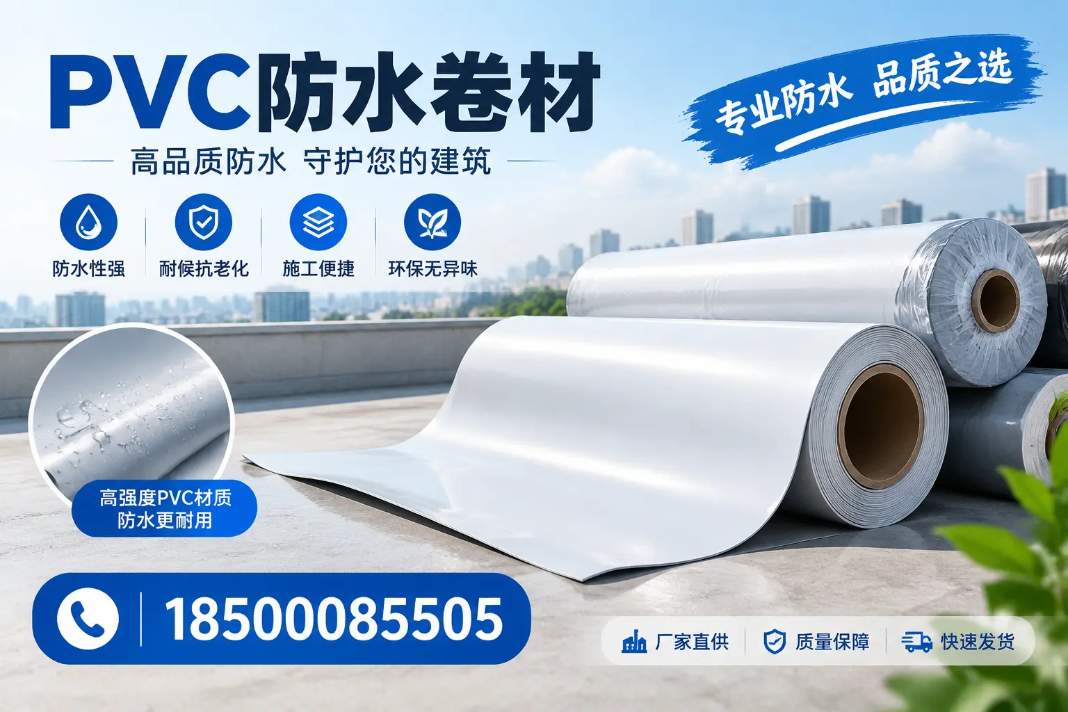 常见pvc防水卷材选型误区，金昌用户必看